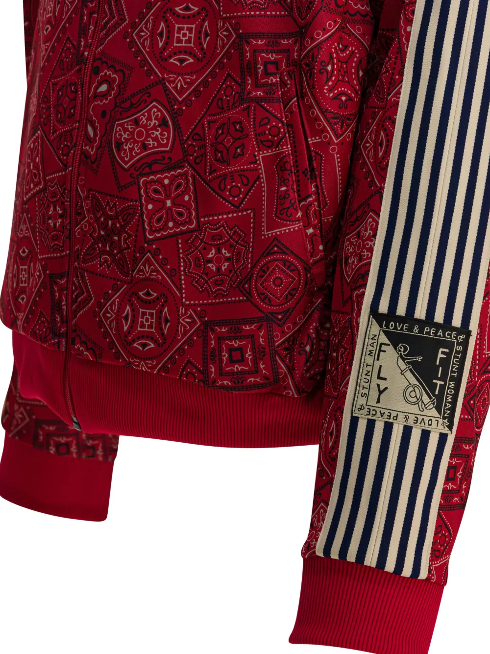 Kapital Paisley-pattern Track Jacket In Red