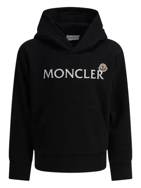 Moncler Enfant logo-patch hoodie