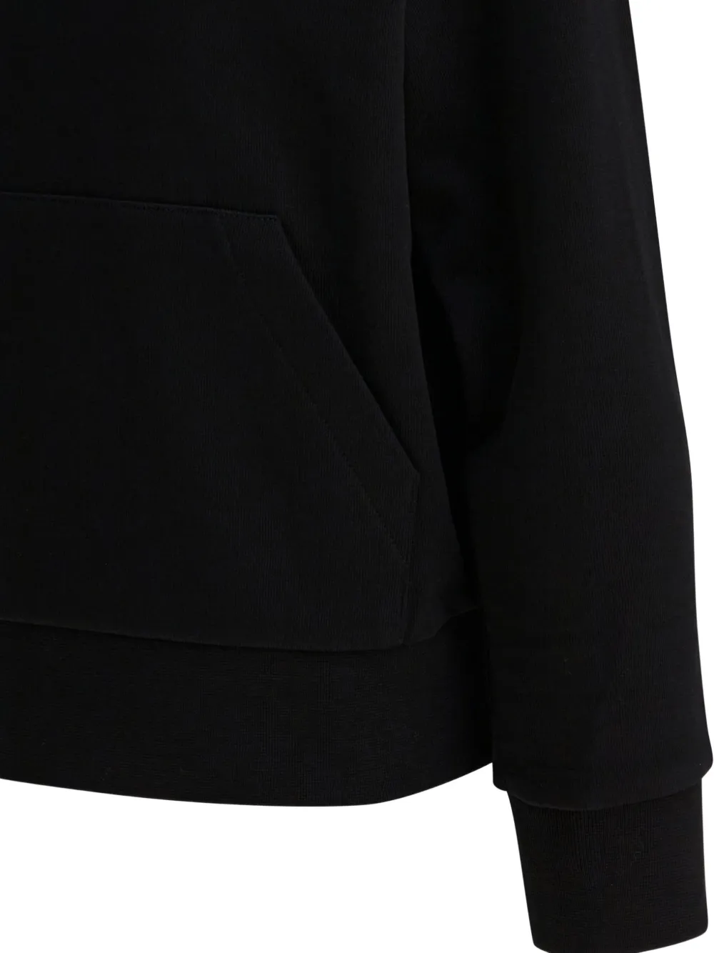 Moncler Enfant Hoodie met logopatch Zwart