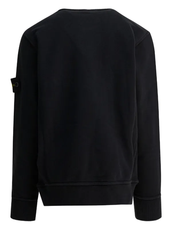 STONE ISLAND JUNIOR スウェット トレーナーブラック