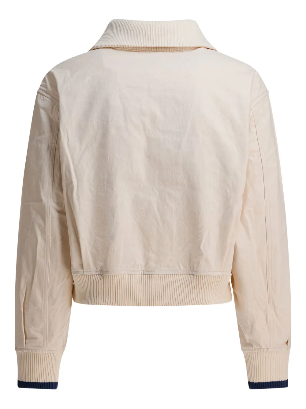 Kapital Zip-front Ribbed-cuff Jacket In Neutral