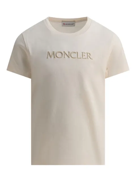 Moncler Enfant logo-embroidered cotton T-shirt