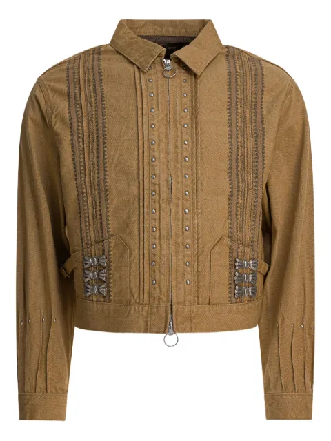 KAPITAL pleated studded jacket