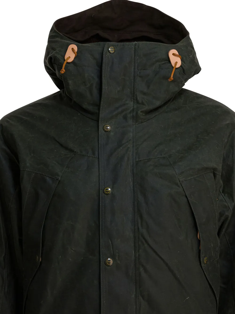 Ceccarelli Panelled Hooded Jacket In Green