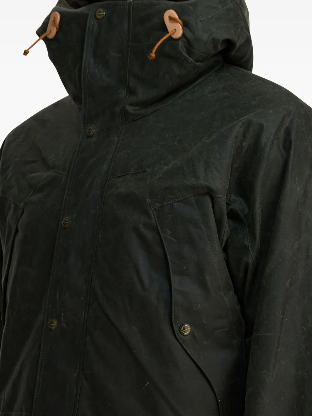 Ceccarelli Panelled Hooded Jacket In Green