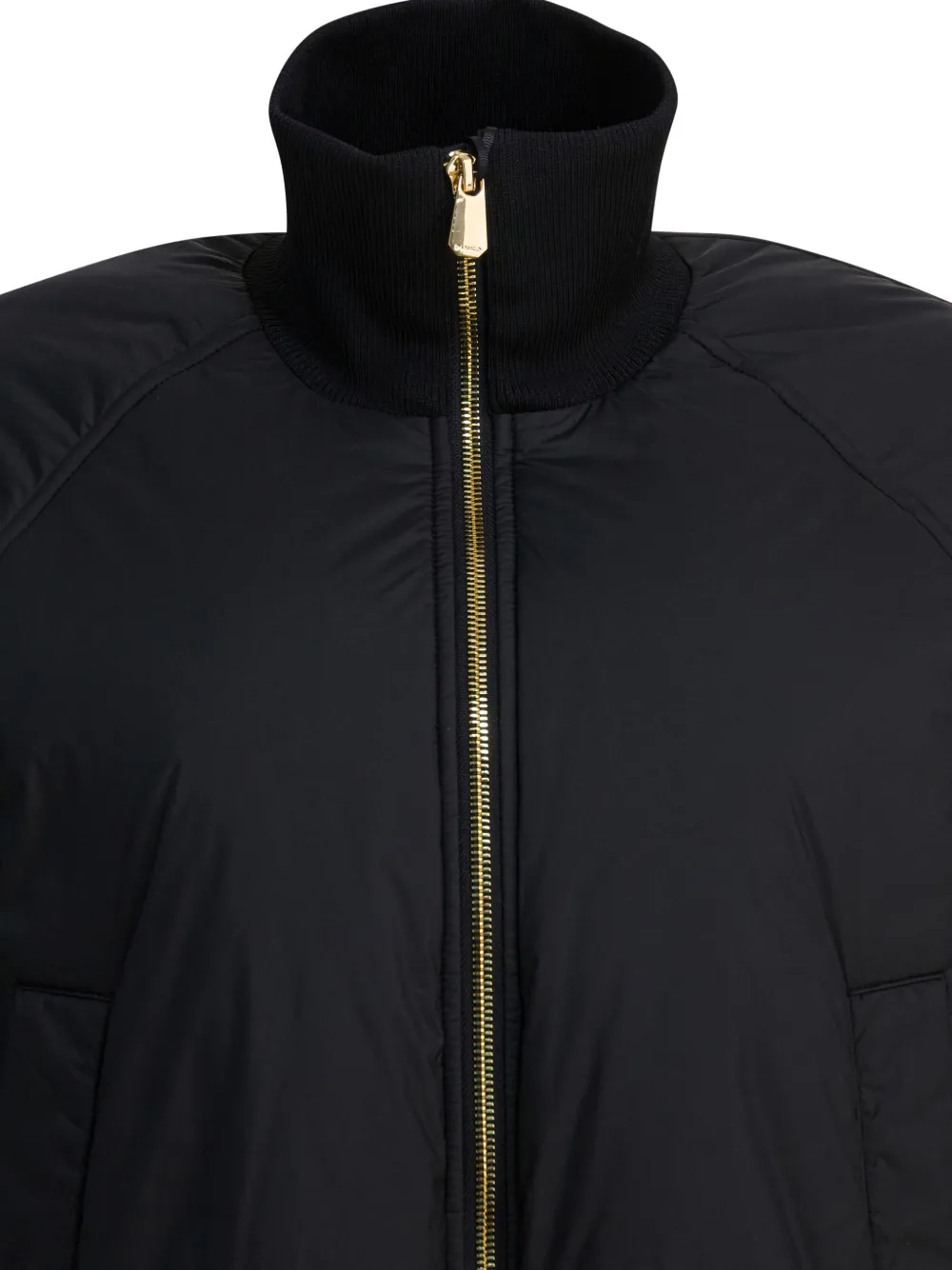Pinko High-neck Zip-front Jacket In Black
