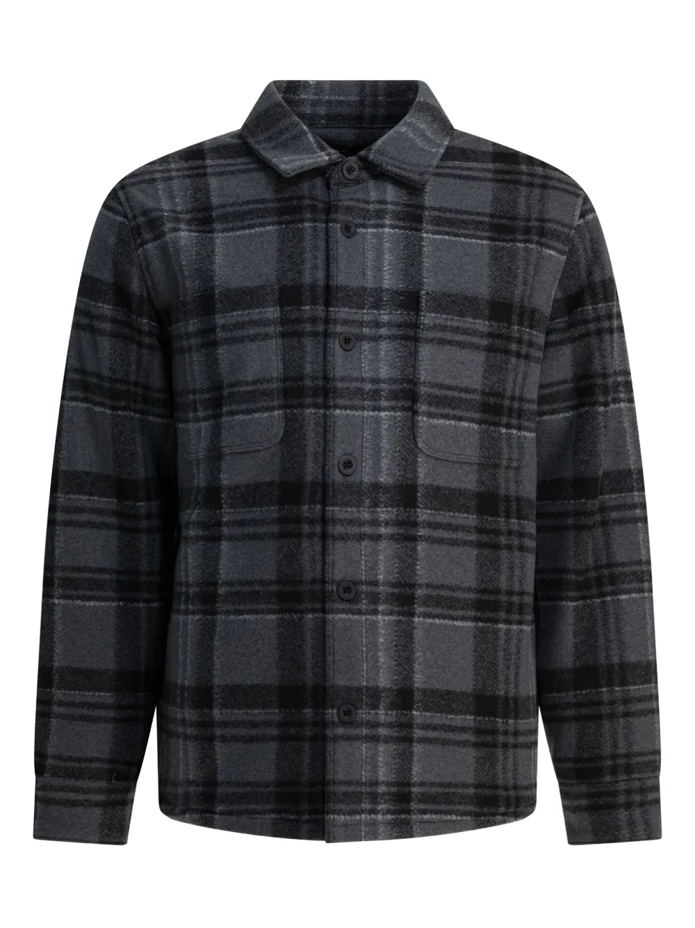 Vince checked shirt jacket | Grey | Image 1