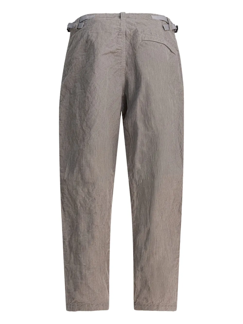 Stone Island Pinstripe-pattern Cargo-pockets Trousers In Gray