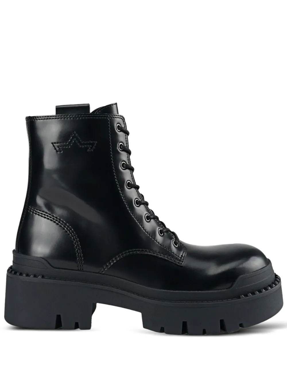 Ash 50mm Noah lace-up combat boots - ブラック Ash 50mm Noah lace-up combat boots - ブラック