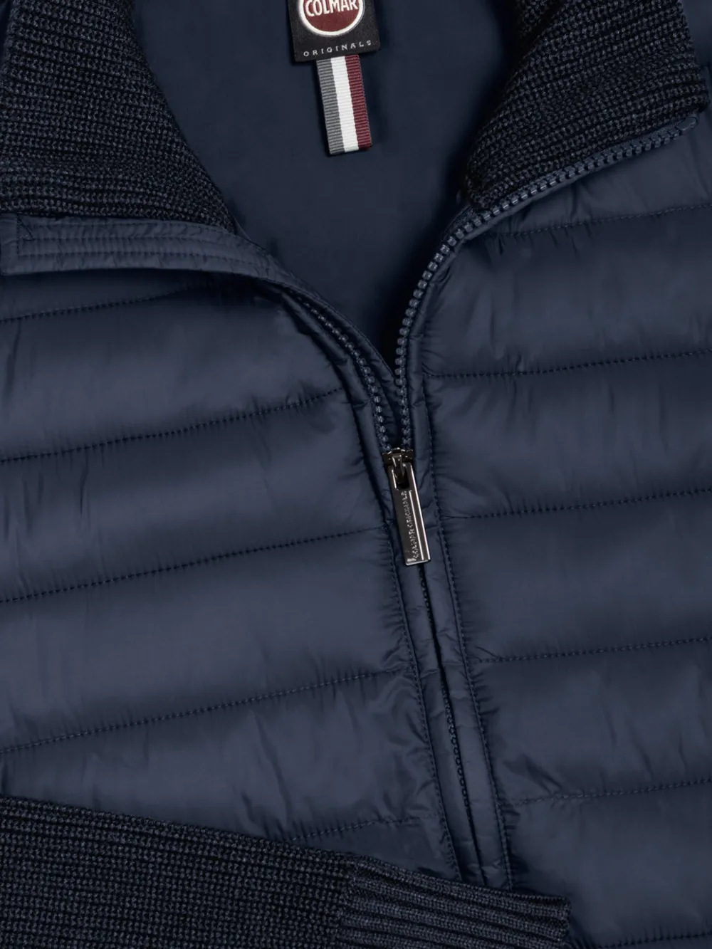 Colmar Ribgebreid gevoerd jack Blauw