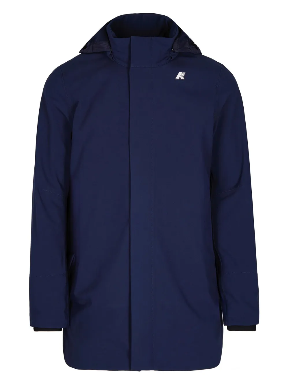 K-Way hooded concealed-zip jacket - ブルー K-Way hooded concealed-zip jacket - ブルー