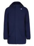 K-Way hooded concealed-zip jacket - Blue