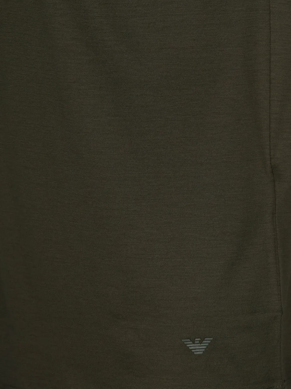 Emporio Armani Logo Cotton Blend T-shirt In Green