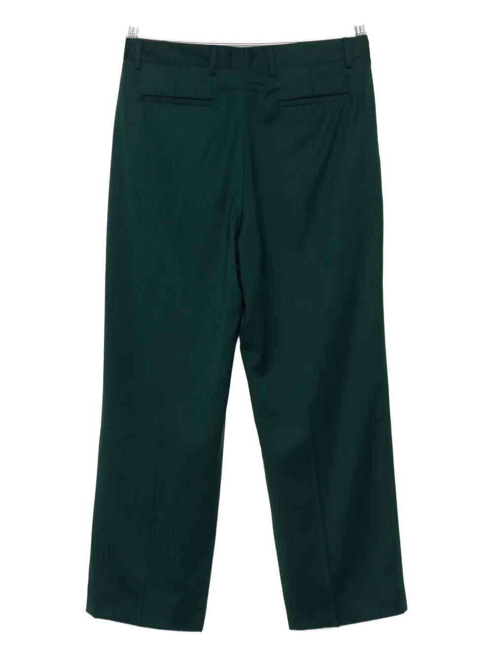 Costumein concealed-fastening trousers - Groen