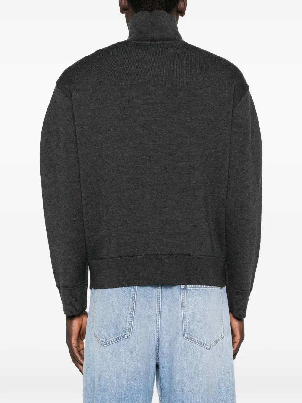 Givenchy Wollen trui met ritskraag Grijs