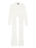 Fabiana Filippi fringe-detail open-front cardigan - White