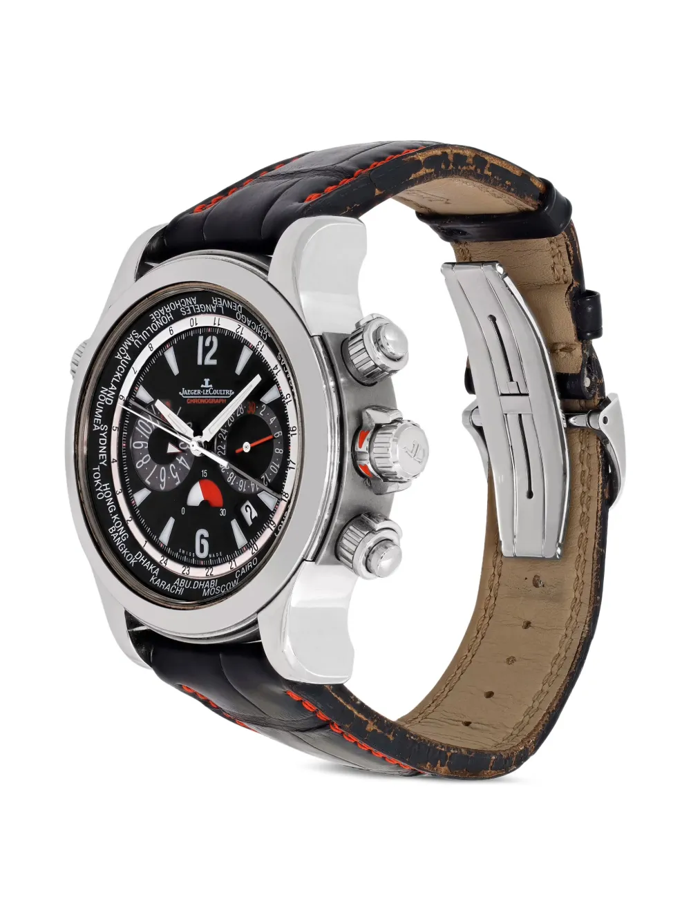 Pre-owned Jaeger-lecoultre Master Compressor 43mm In Black