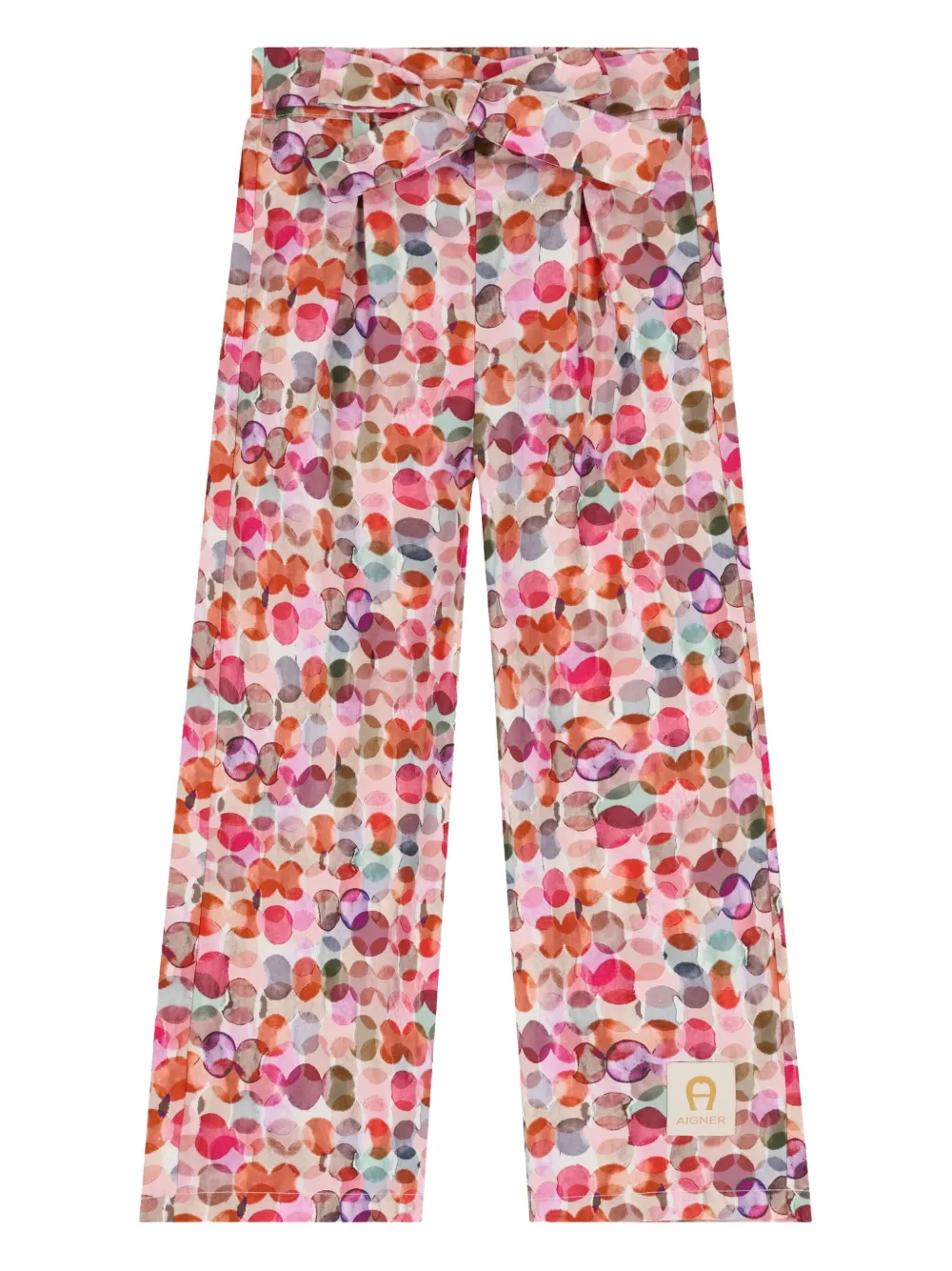Aigner Kids dotted-print trousers | Pink | Image 1