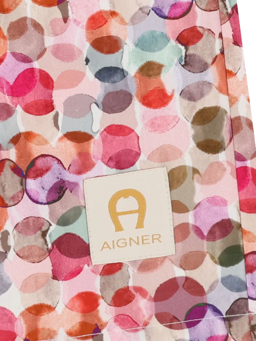 Aigner Dotted-print Trousers In Pink