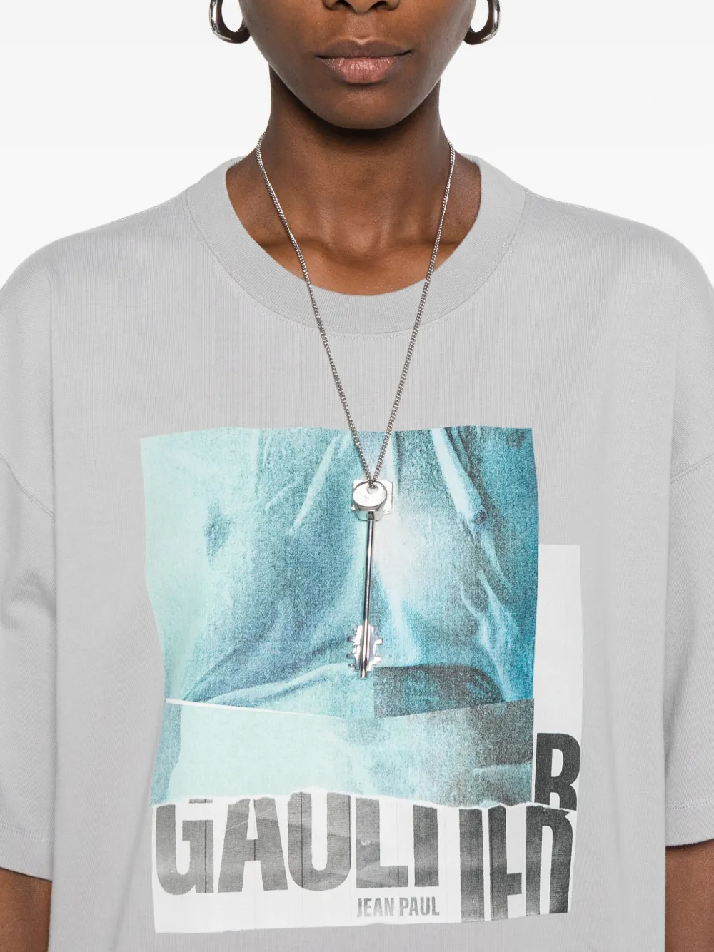 Jean Paul Gaultier T-shirt met grafische print Grijs