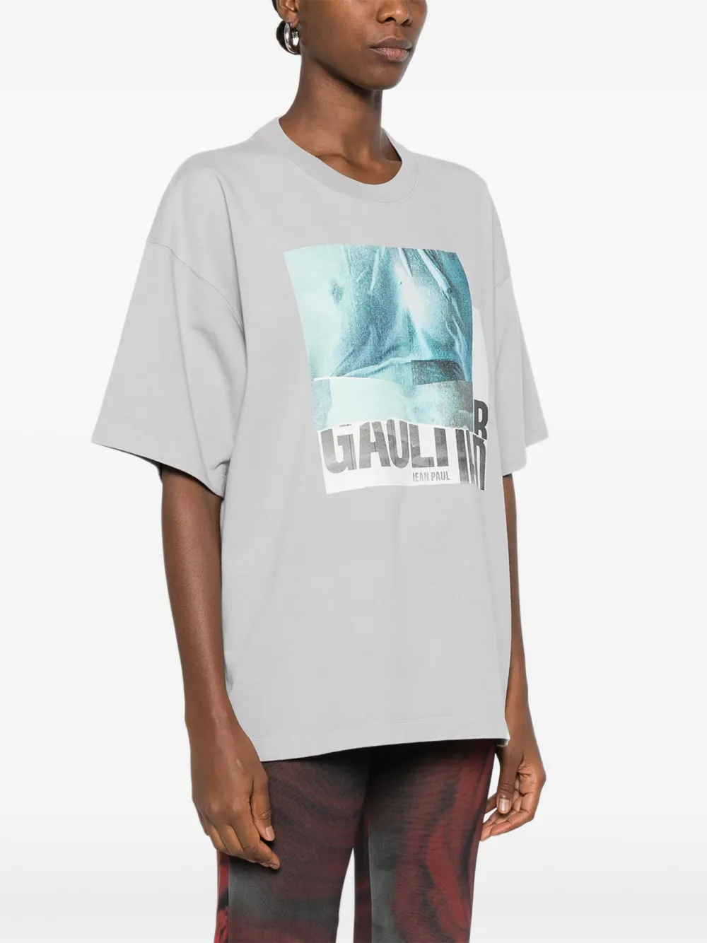 Jean Paul Gaultier T-shirt met grafische print Grijs