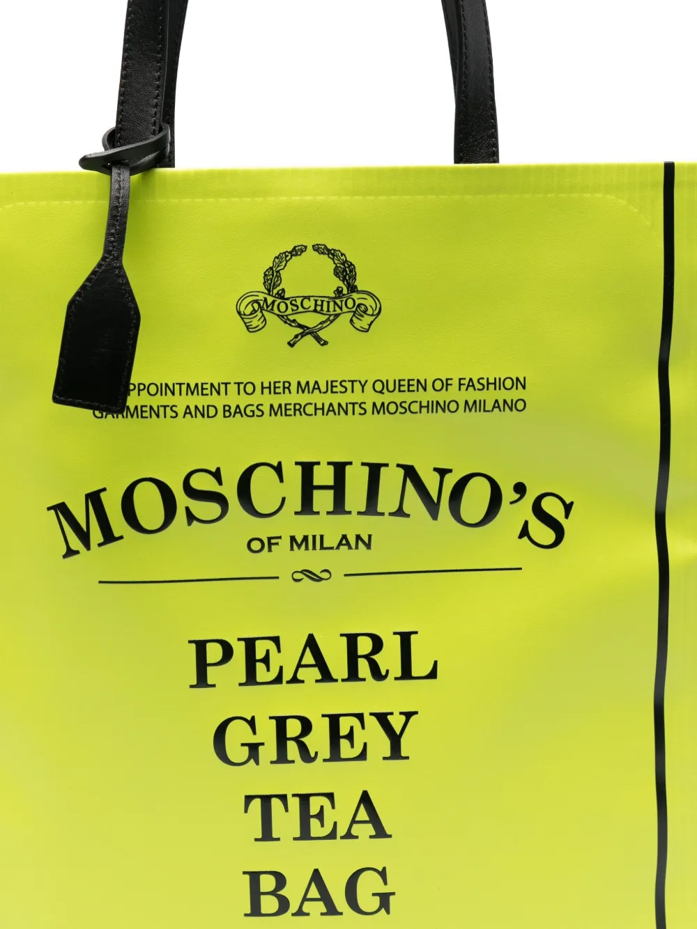 Moschino Shopper met logoprint Groen