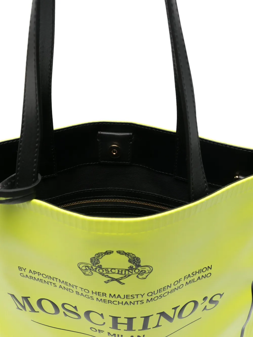 Moschino Shopper met logoprint Groen