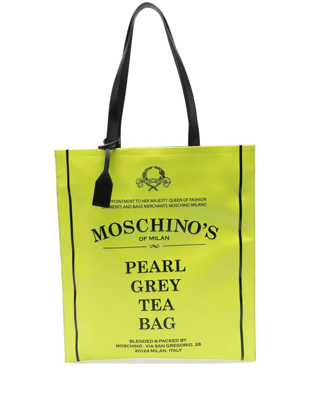 Moschino logo-print tote bag - Verde