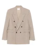Saint Laurent double-breasted wool blazer - Neutrals