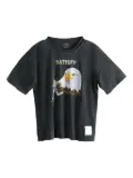 Satisfy MothTech™ eagle-graphic distressed T-shirt - Black