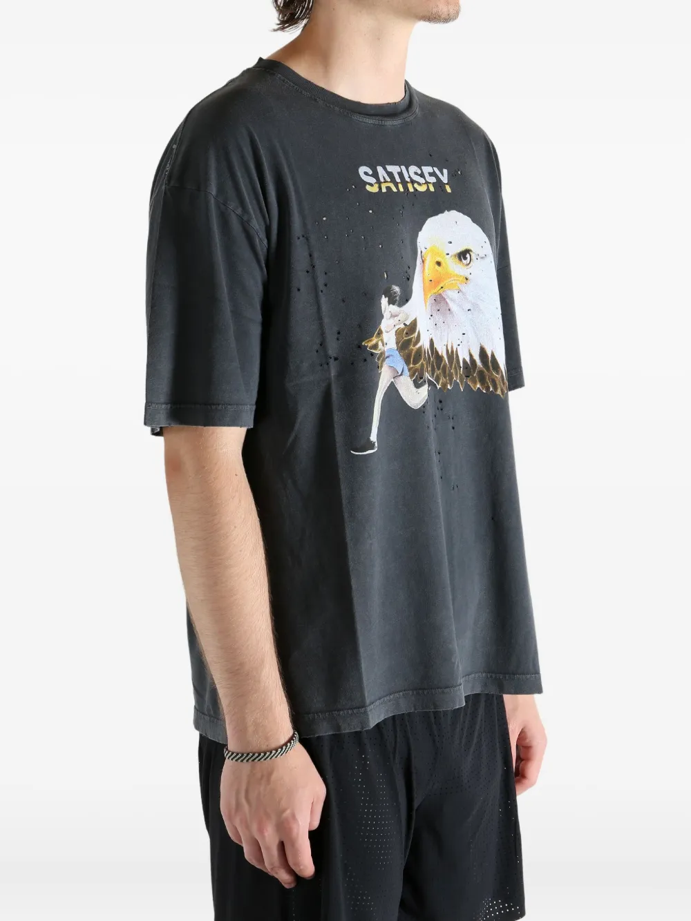 Satisfy Crew Neck T-shirt In Black