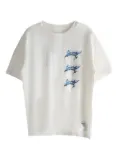 Satisfy MothTech distressed print T-shirt - White