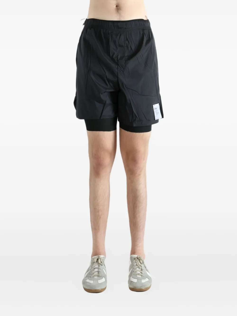Satisfy Double-layer Shorts In Gray