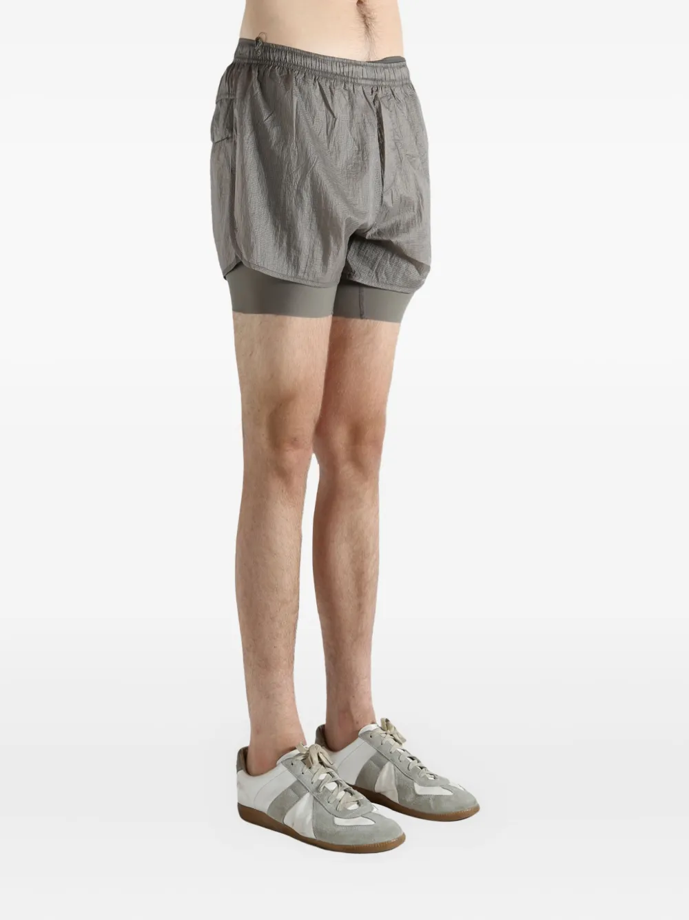 Satisfy Rippy 3 Trail Shorts In Gray