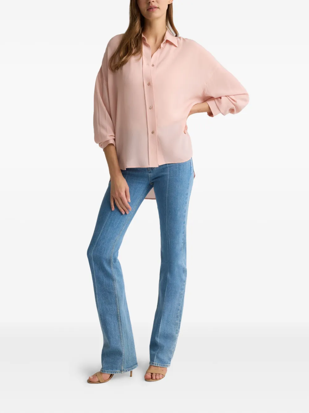 St. John Sharon long-sleeves blouse - Roze