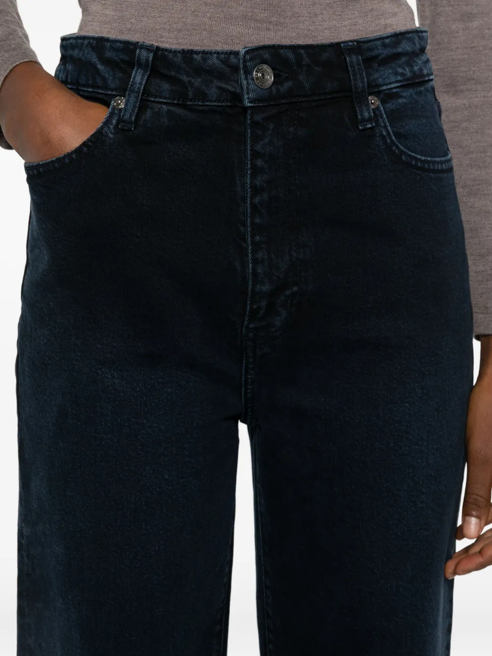 Frame Buttoned Jeans In Blue