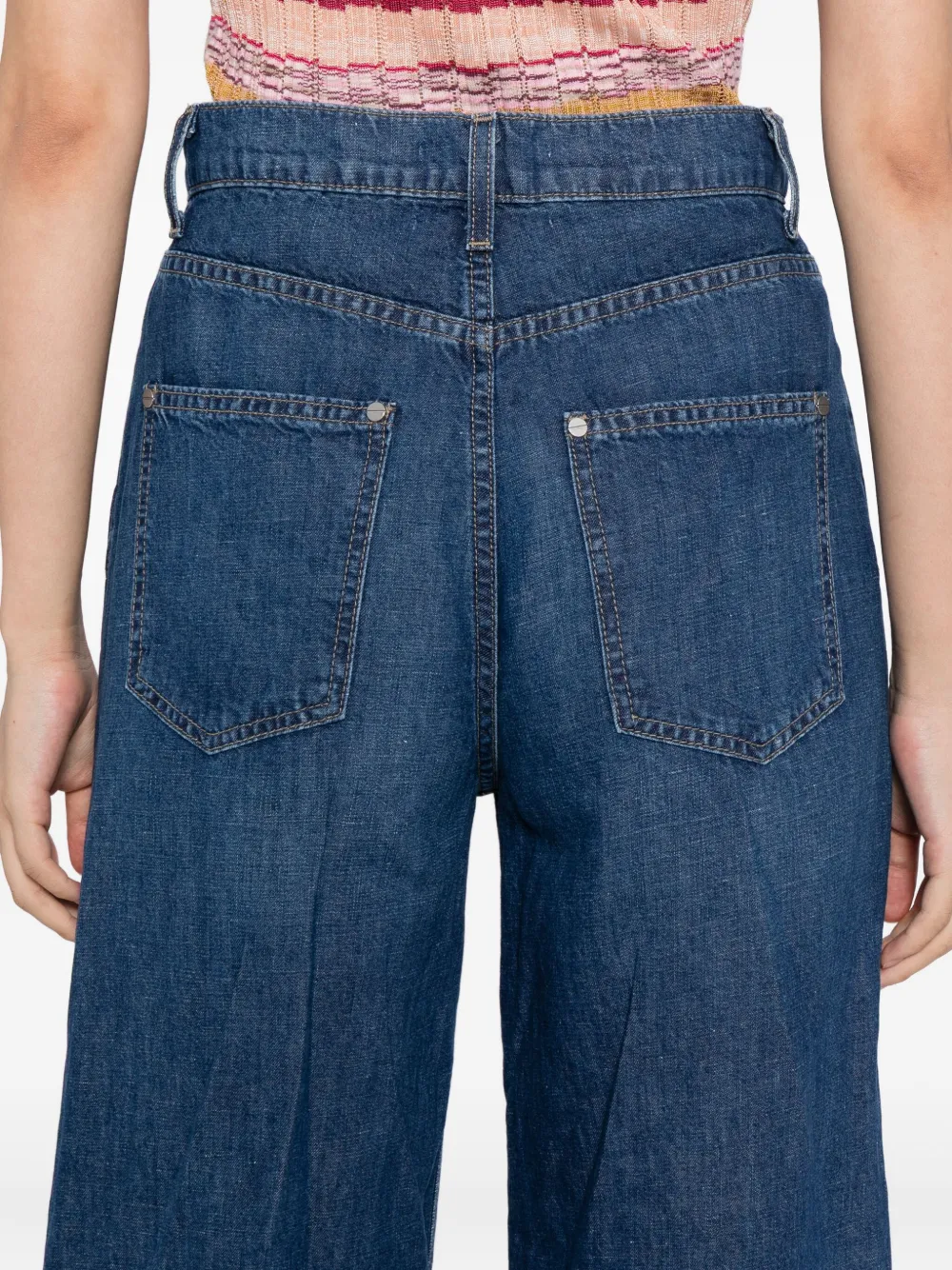 Twp Mcdougal Street Wide-leg Jeans In Blue