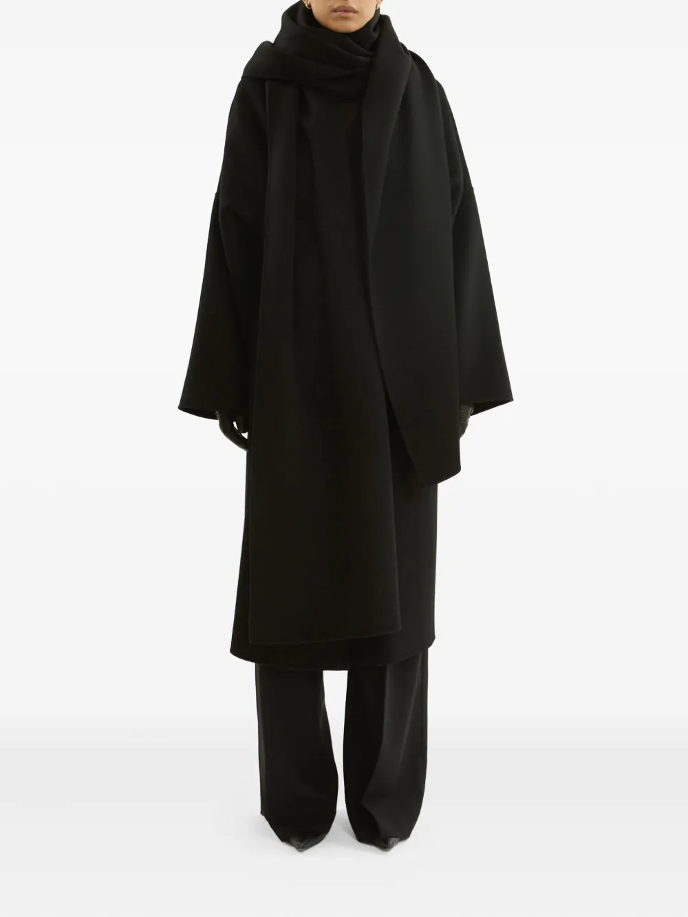 La Collection Wool Scarf In Black