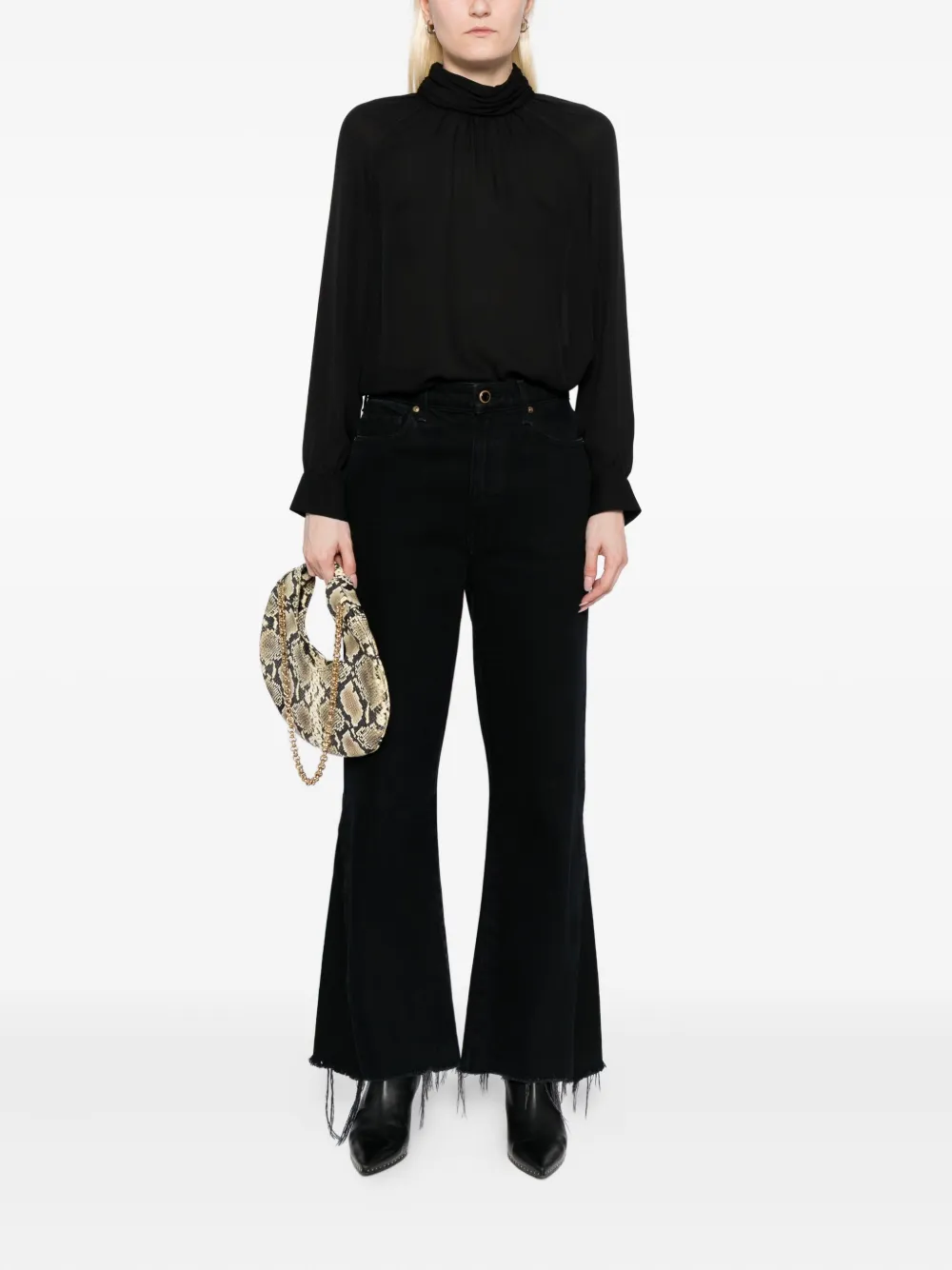 Nili Lotan Axelle blouse - Zwart