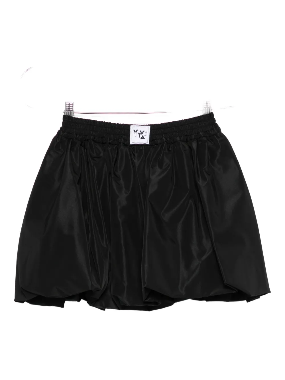 Vivetta Bubble-hem Mini Skirt In Black