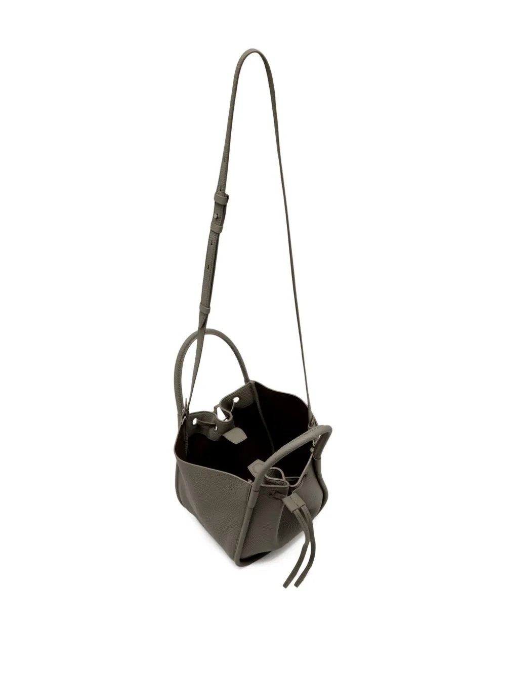 Proenza Schouler Small Ruched Drawstring Top-handle Tote Bag In Gray