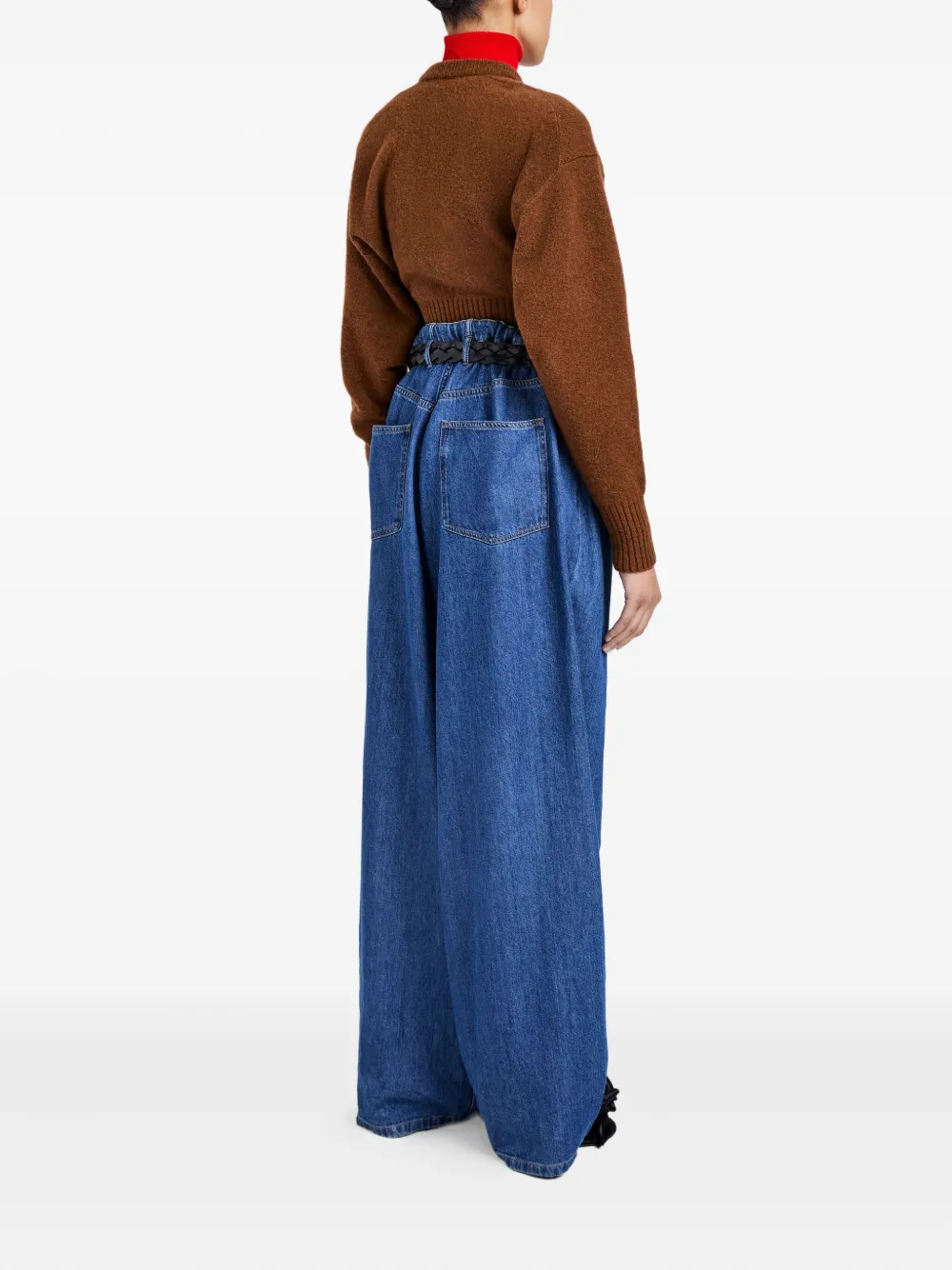 Proenza Schouler Randi ribgebreide trui Bruin