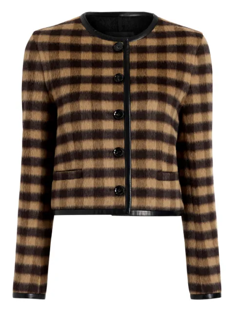 Proenza Schouler checked cropped jacket