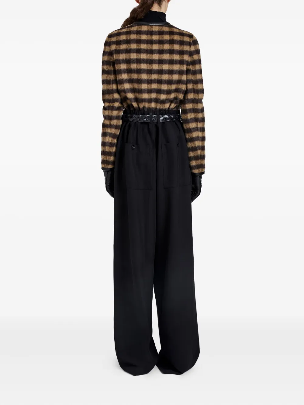 Proenza Schouler Checked Cropped Jacket In Multi