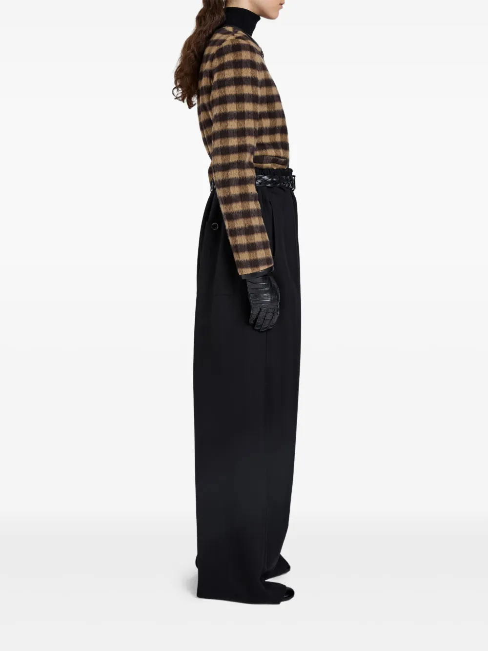 Proenza Schouler Checked Cropped Jacket In Multi