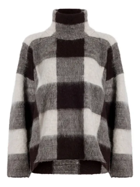 Proenza Schouler high-neck check-print sweater