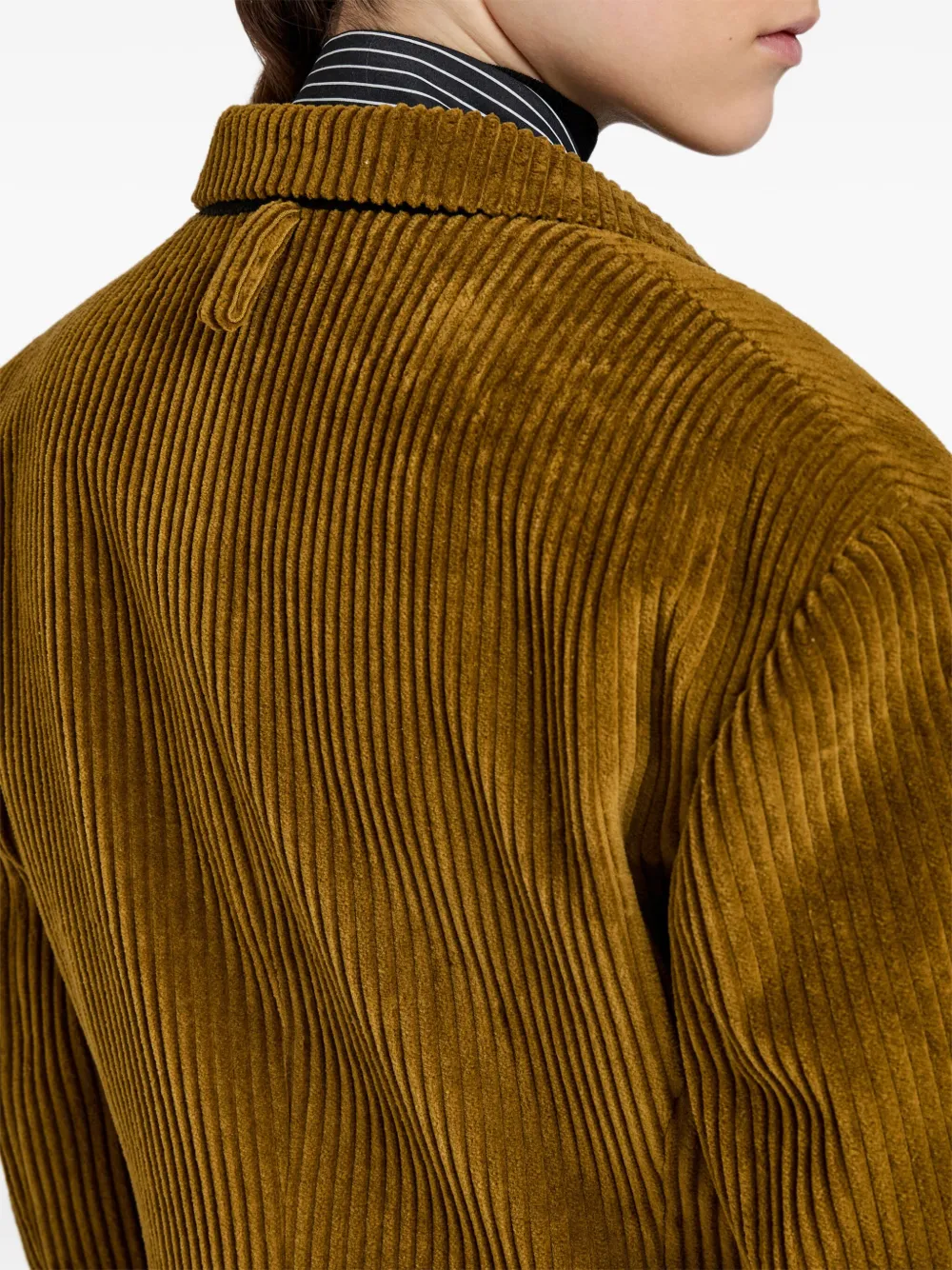 Proenza Schouler Ribfluwelen blazer Bruin