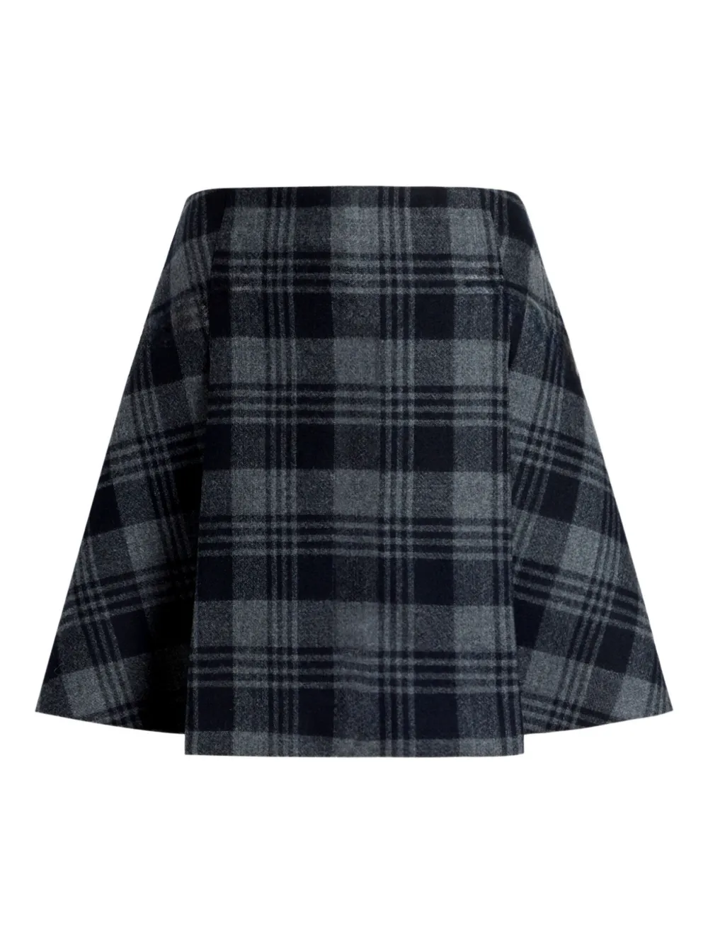 Proenza Schouler Cassia Plaid Wool Mini Skirt In Multi