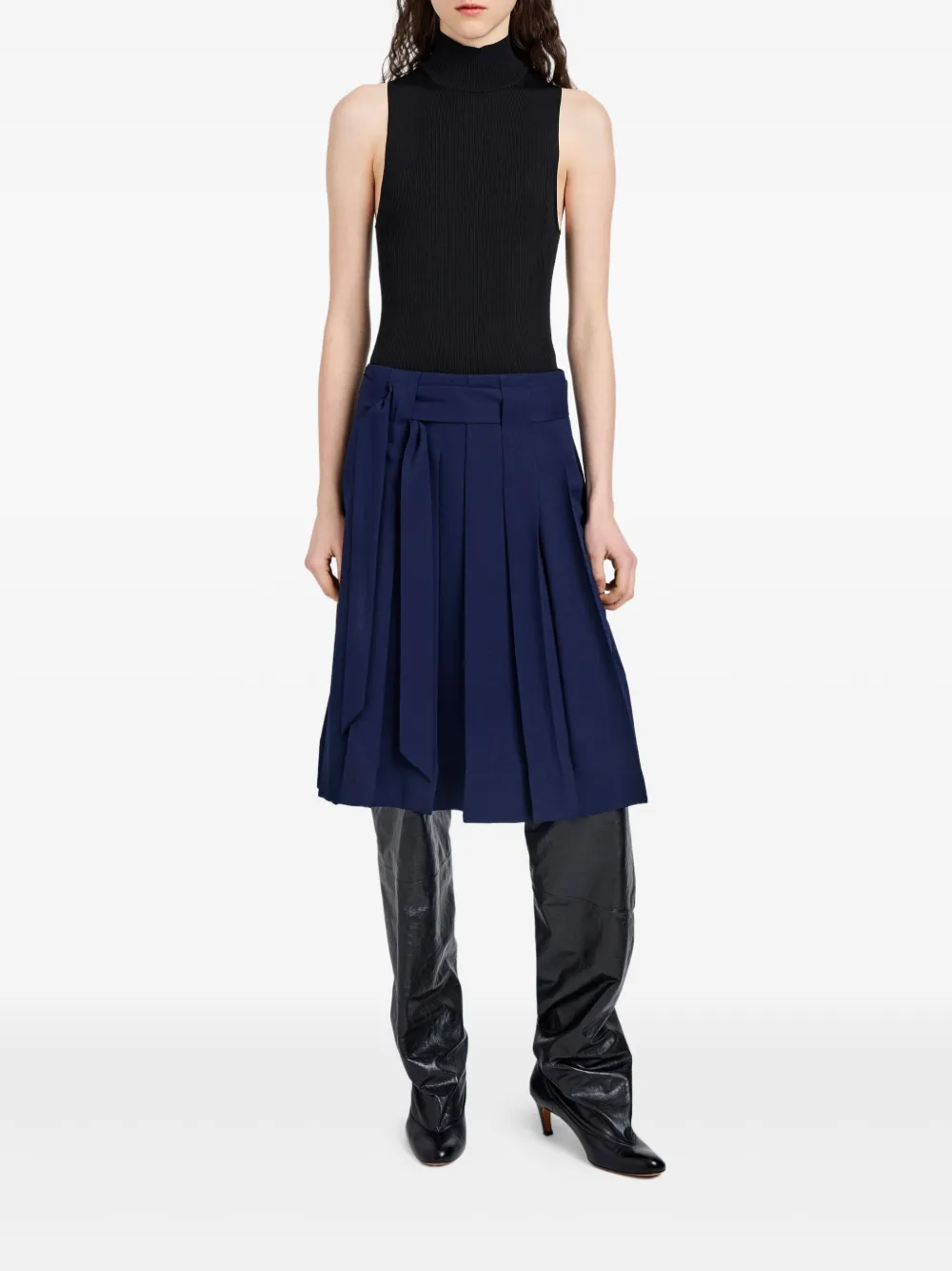 Proenza Schouler White Label Jess pleated belted skirt | Pleated Skirts | Image 2