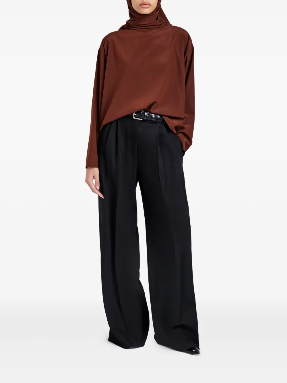 Proenza Schouler Top met col - Bruin